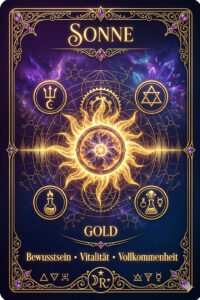Alchemie Gold - Sonne