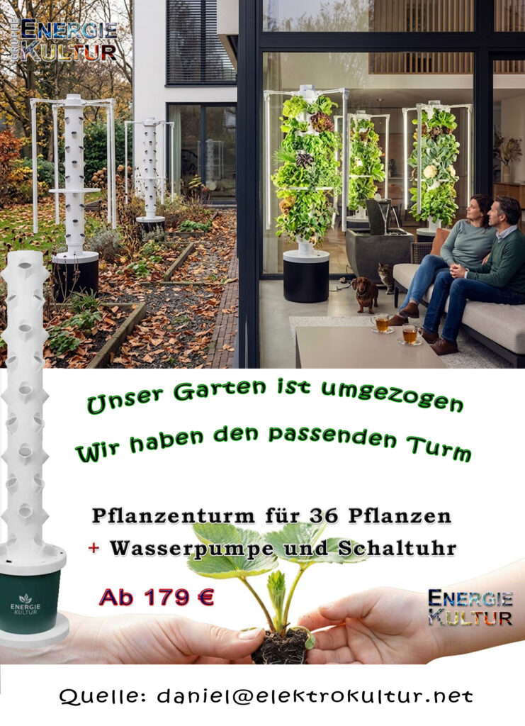 Hydroponic Pflanzenturm EnergieKultur